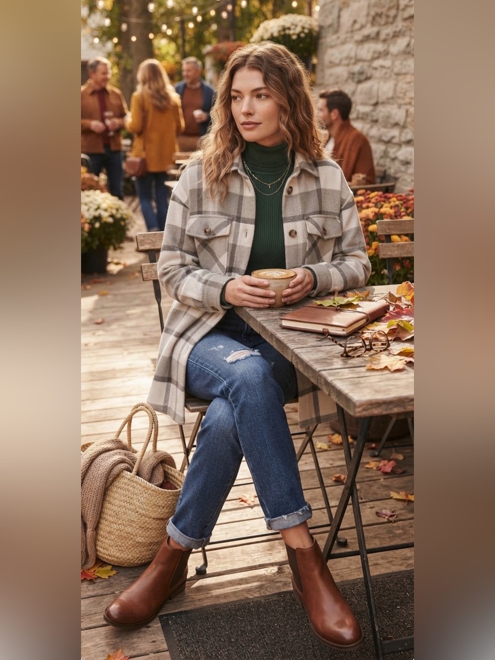 (#54) ANTHROPOLOGIE RD STYLE Plaid Oversized Jacket/Shacket